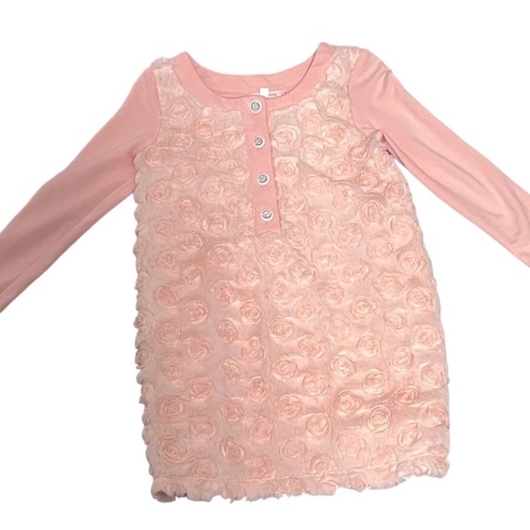 Baby Sara Pink Rosette dress - Picture 1 of 6